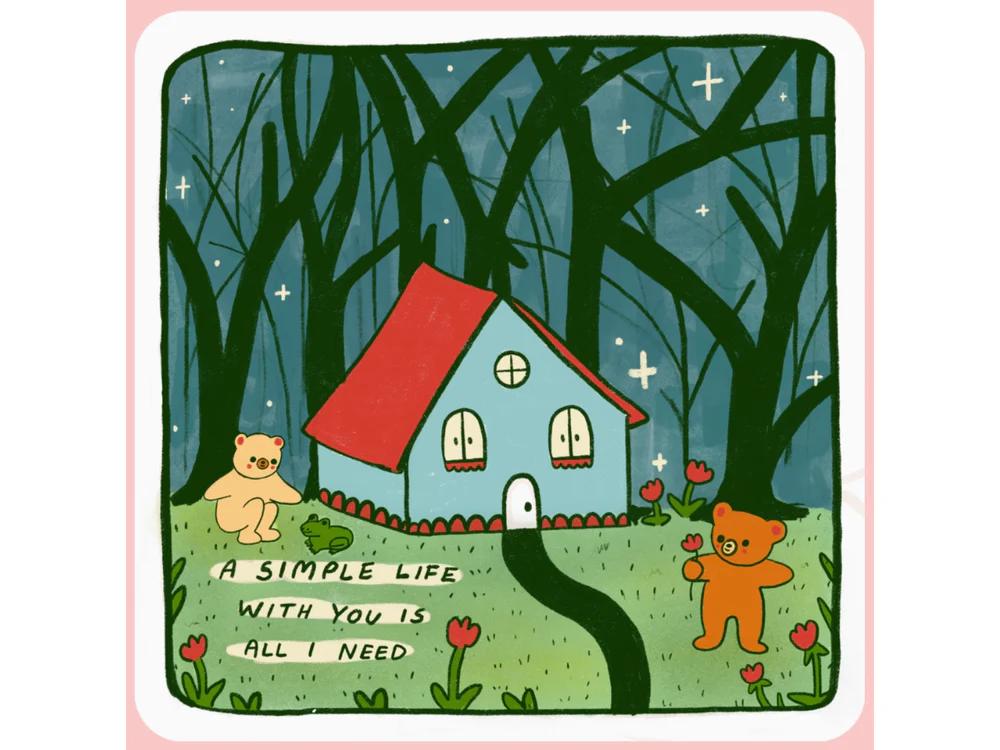 Tender Ghost - Vinyl Sticker - A Simple Life