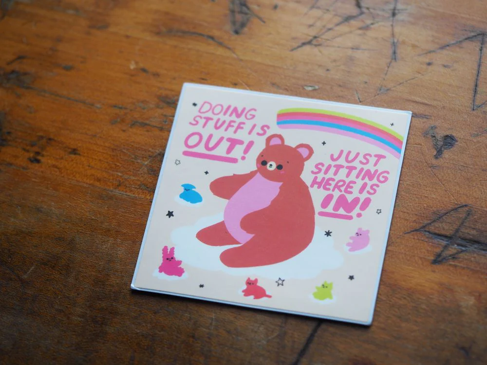 Tender Ghost - Vinyl Sticker - Doing Stuff Is Out