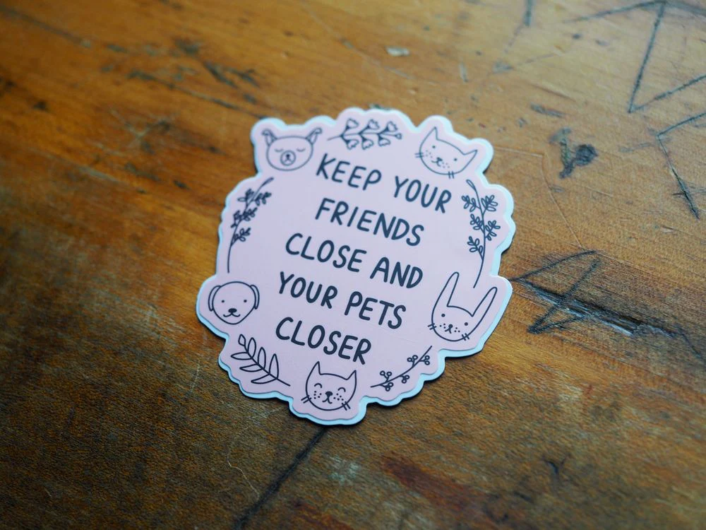 Tender Ghost - Vinyl Sticker - Keep Your Friends Close