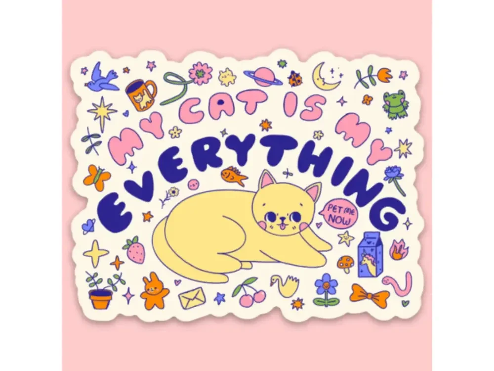 Tender Ghost - Vinyl Sticker - My Cat Is My Everything