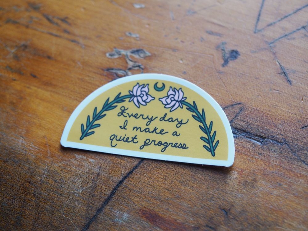 Tender Ghost - Vinyl Sticker - Quiet Progress
