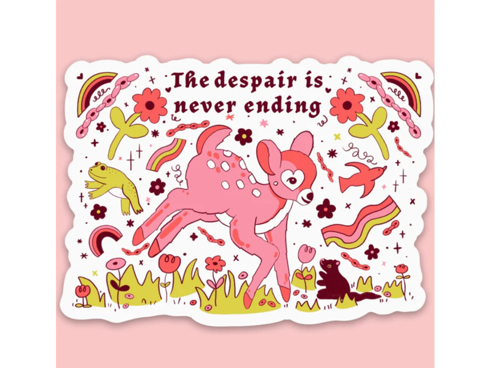 Tender Ghost - Vinyl Sticker - The Despair is Never Ending