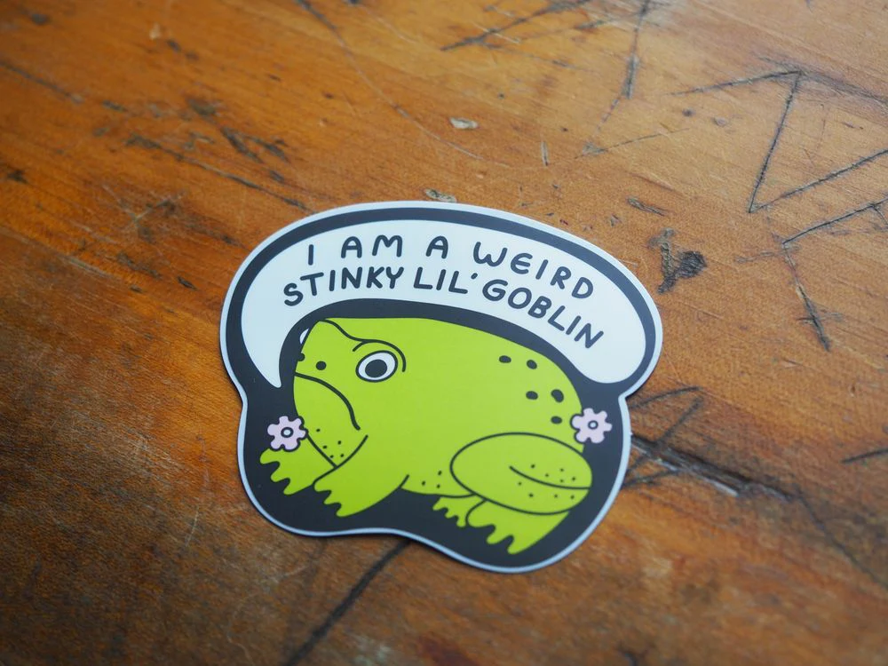 Tender Ghost - Vinyl Sticker - Weird Stinky Goblin