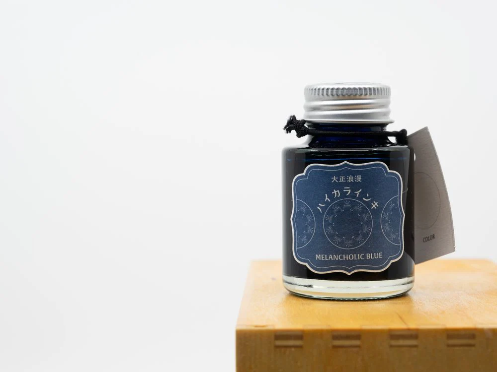 Teranishi Taisho Roman - Fountain Pen Ink (40mL) - Melancholic Blue