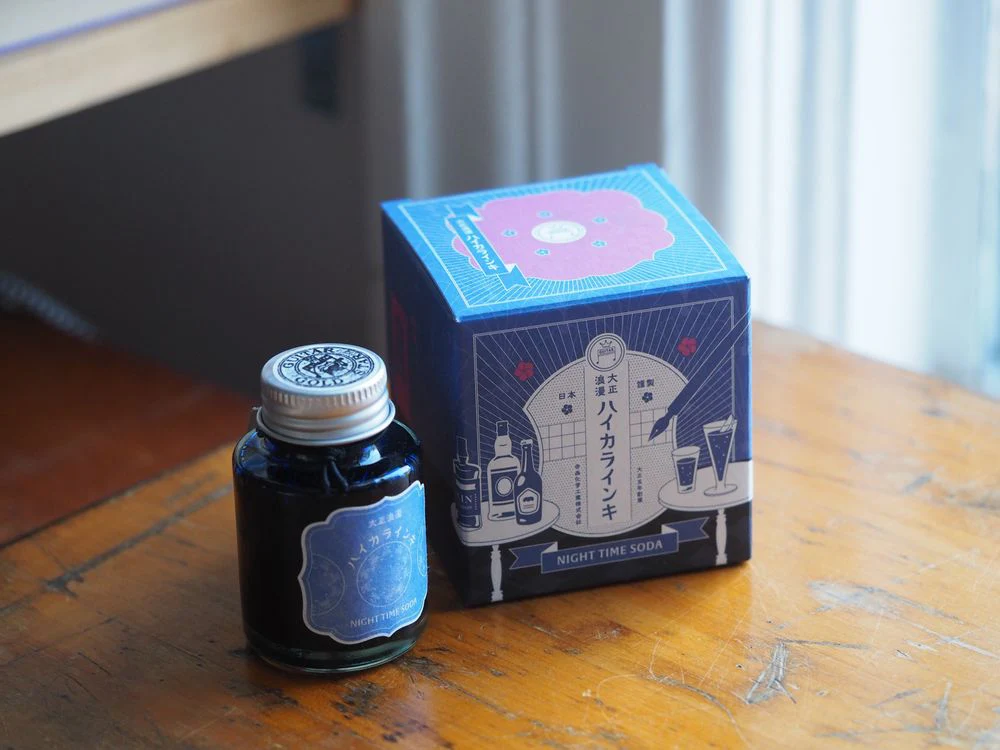 Teranishi Taisho Roman - Fountain Pen Ink (40mL) - Night Time Soda