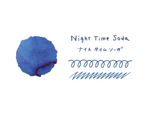 Teranishi Taisho Roman - Fountain Pen Ink (40mL) - Night Time Soda - Image 2