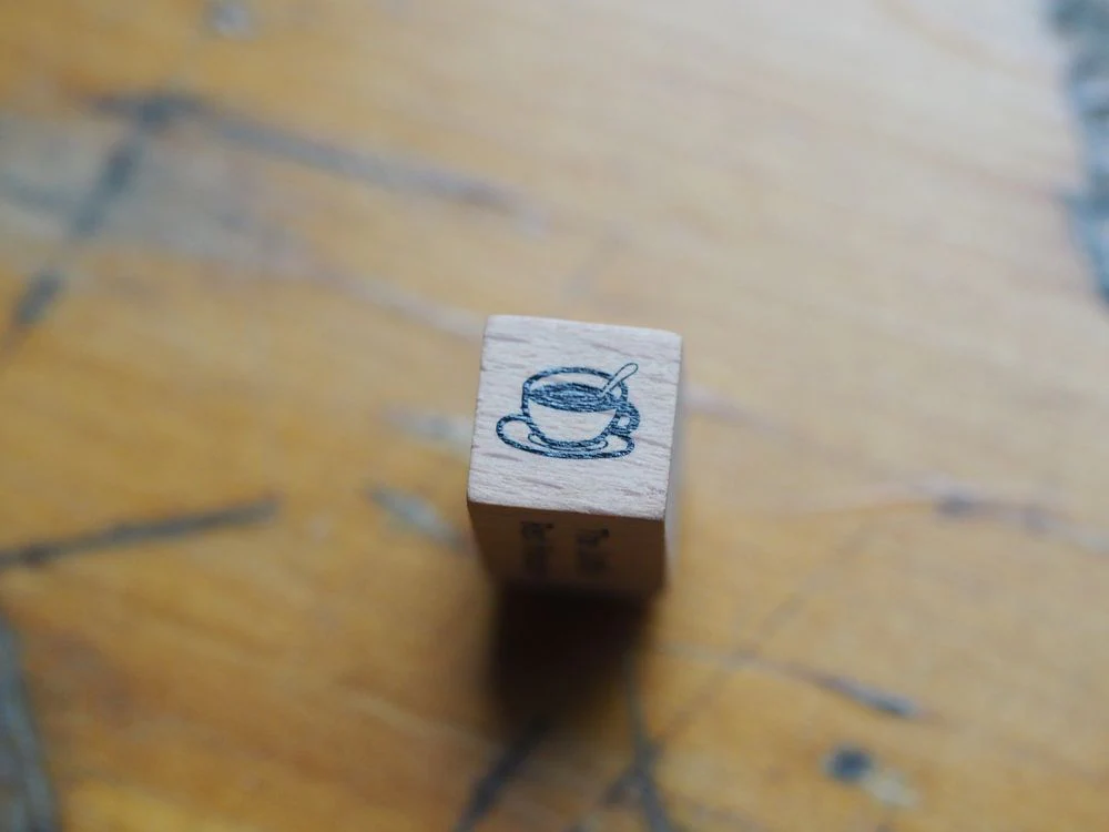 The Little Red House - Rubber Stamp - Milk Tea