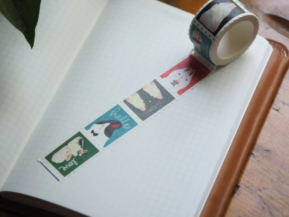 The Little Red House - Stamp Washi Tape - Bunnies