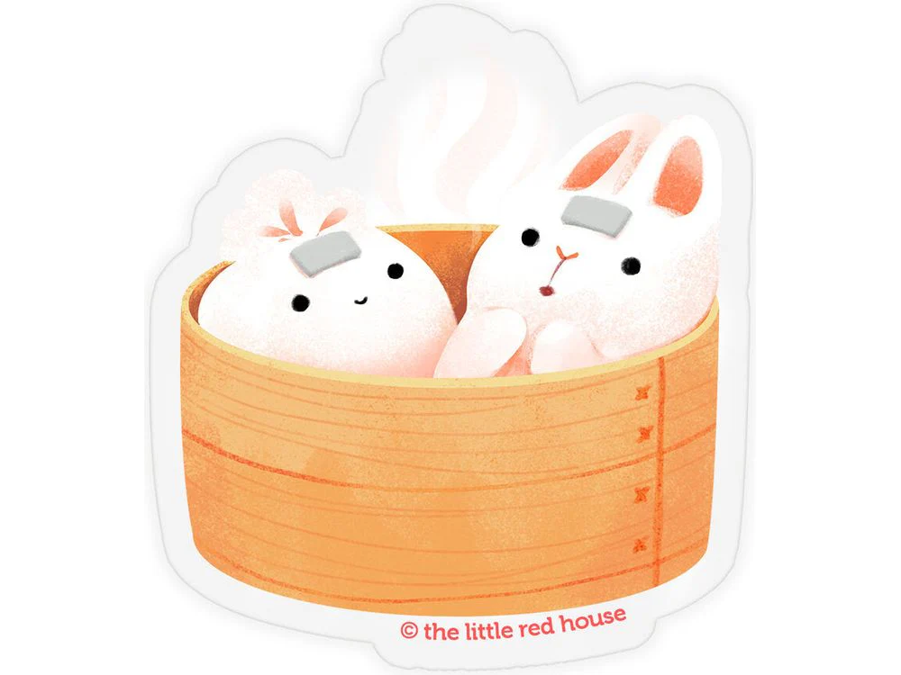The Little Red House - Vinyl Sticker - Bunny Bao