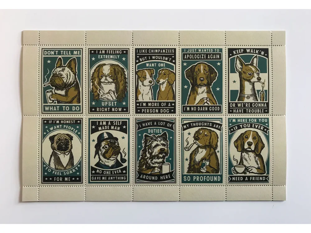 The Portland Stamp Company - Lick & Stick Stamps - Attitude Dogs - Image 2