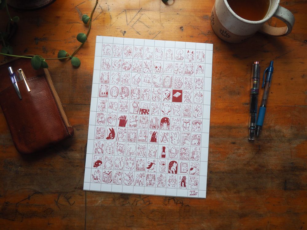 The Portland Stamp Company - Lick & Stick Stamps - Creatures by Deth P. Sun