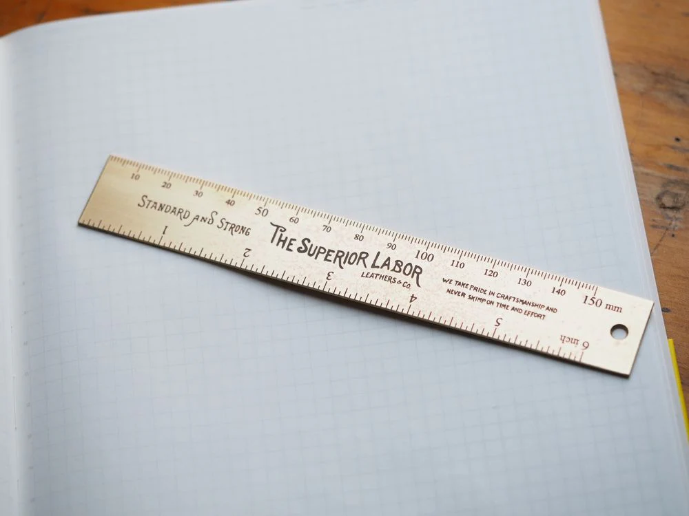 The Superior Labor - Brass Ruler - 15cm