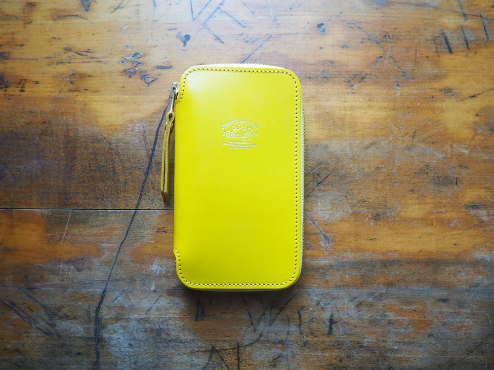 The Superior Labor - Bridle Leather Pen Zip Case - Yellow