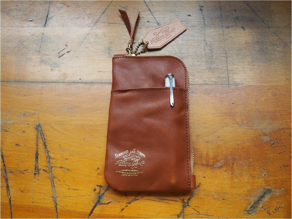 <b>PRE-ORDER</b> - The Superior Labor Leather - Pen and Wallet Case - Light Brown