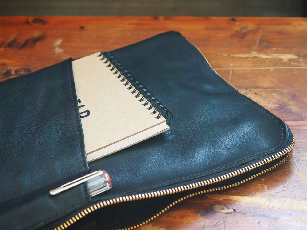 The Superior Labor - Leather Portfolio - Black (A4) - Image 3
