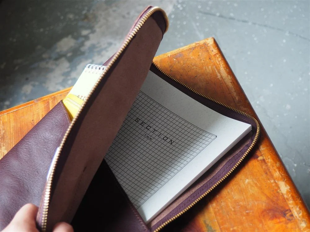 The Superior Labor - Leather Portfolio - Dark Brown (A4) - Image 4