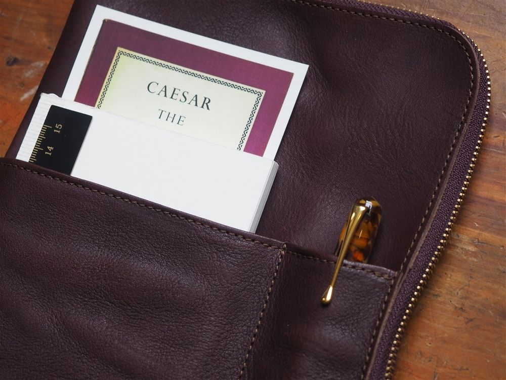 <b>PRE-ORDER</b> - The Superior Labor - Leather Portfolio - Dark Brown (A5) - Image 4