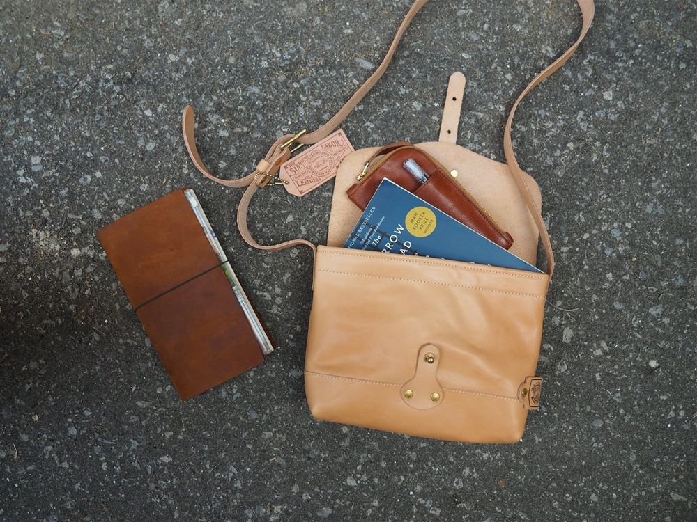 The Superior Labor - Leather Small Shoulder Bag - Natural - Image 8