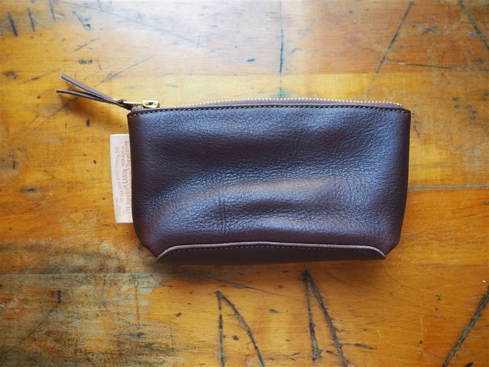 The Superior Labor - Small Leather Pouch - Dark Brown