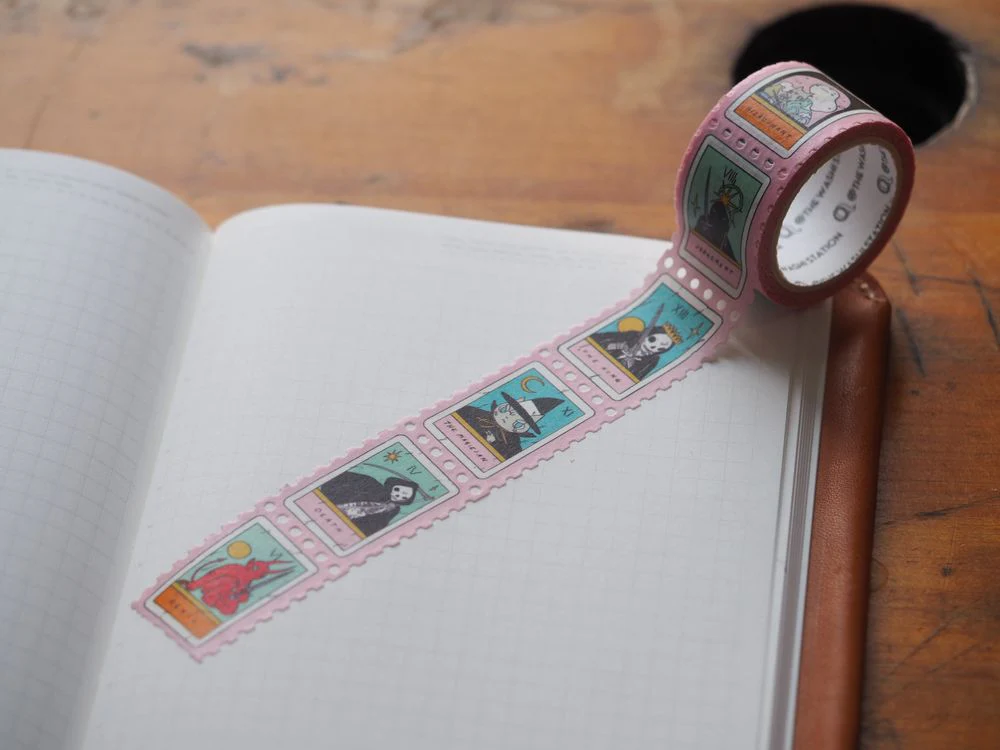 The Washi Station - Deth P. Sun's Oracle Tarot Stamp Washi Tape