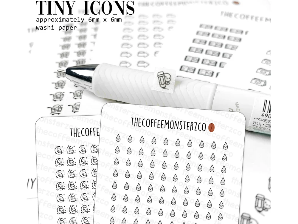 TheCoffeeMonsterzCo - Tiny Icons - Daily Life - Balloon (Washi Paper) (E1190L) - Image 2