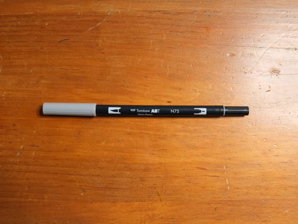 Tombow ABT Dual Brush - Cool Grey (N75)