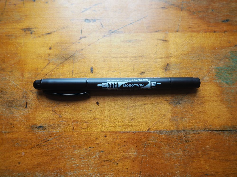 Tombow MONOTWIN Marker - Black - Image 2