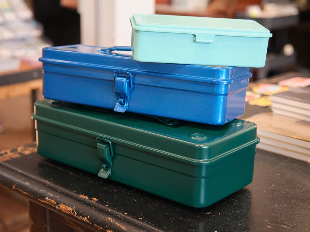 TOYO - Trunk Shape Toolbox - T-350 - Antique Green - Image 4