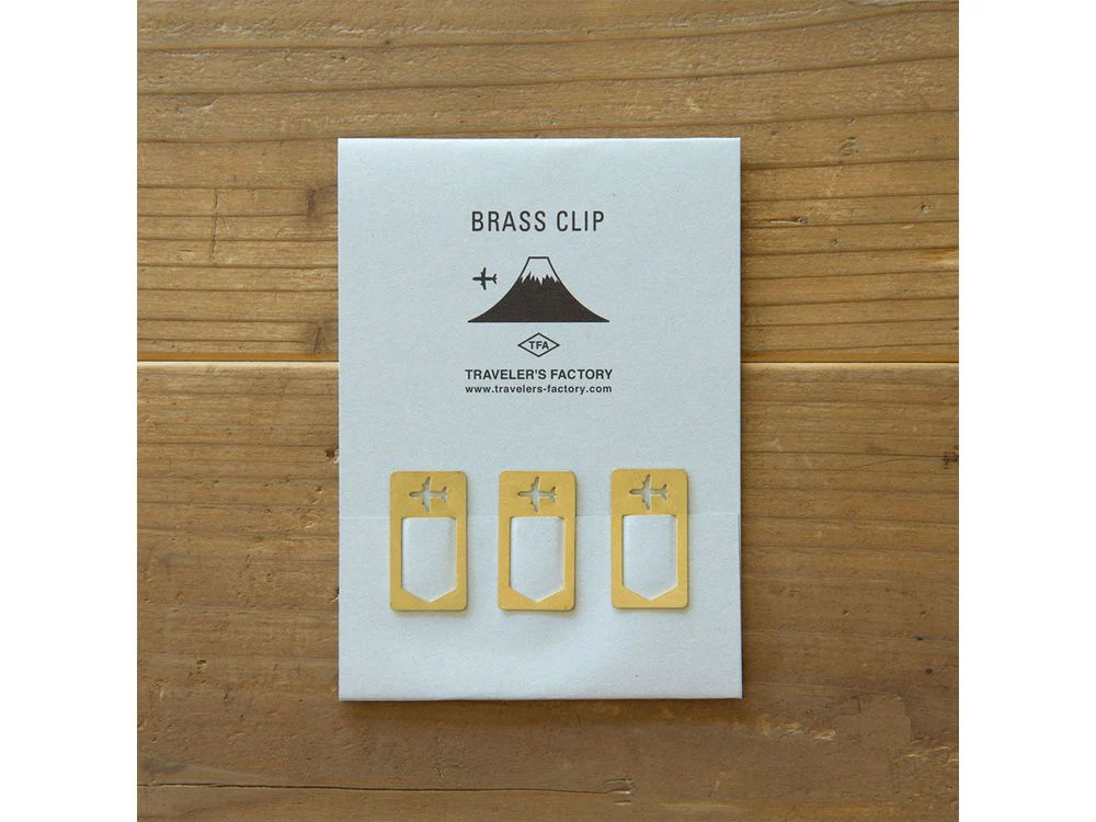 Traveler's Factory Brass Clip - Airplane