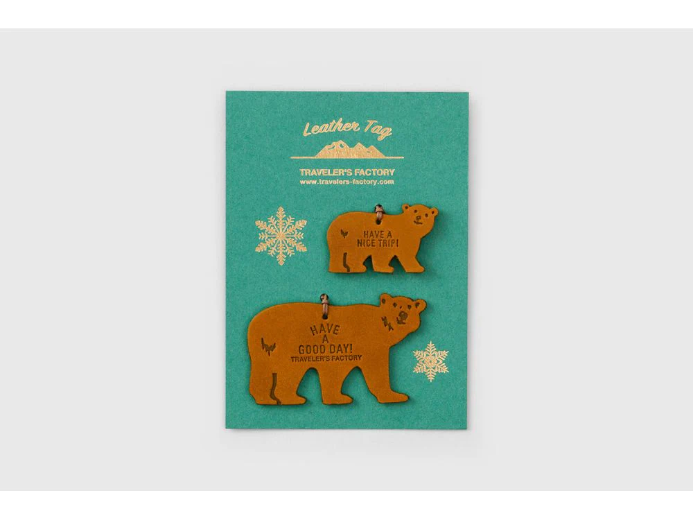 Traveler's Factory - Holiday 2025 Items - Limited Edition - Leather Tag Bear