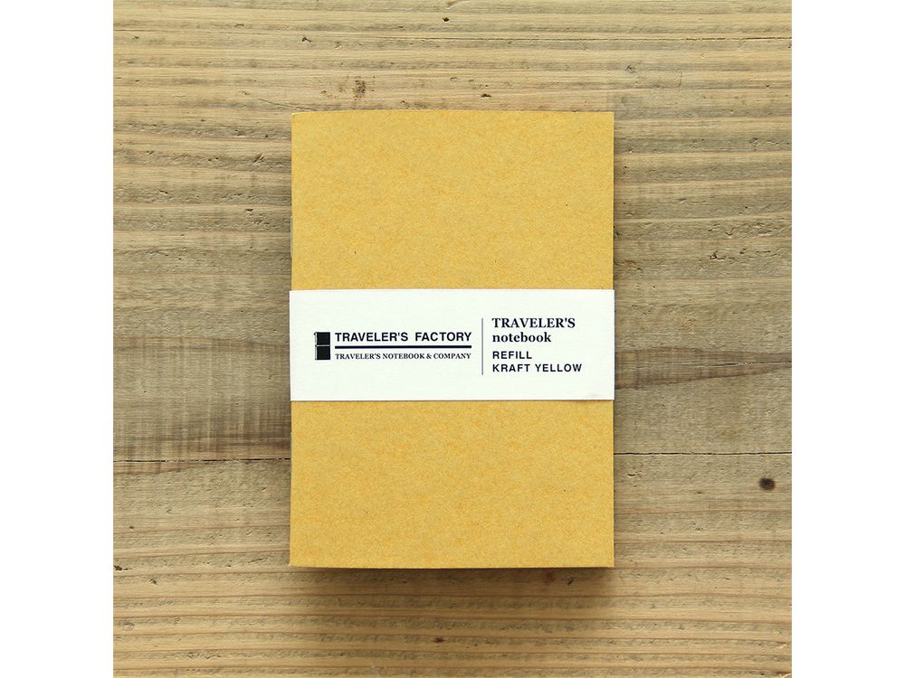 Traveler's Factory Passport Size Refill - Kraft Yellow