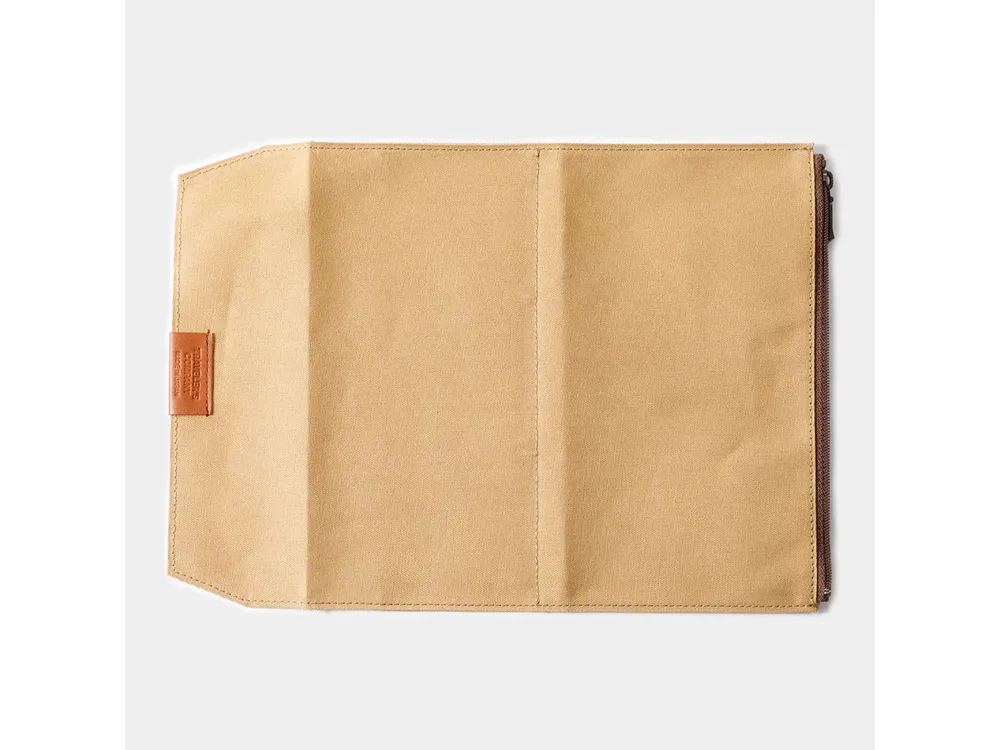 Traveler's Factory Regular Size - Cotton Zipper Case - Beige - Image 2