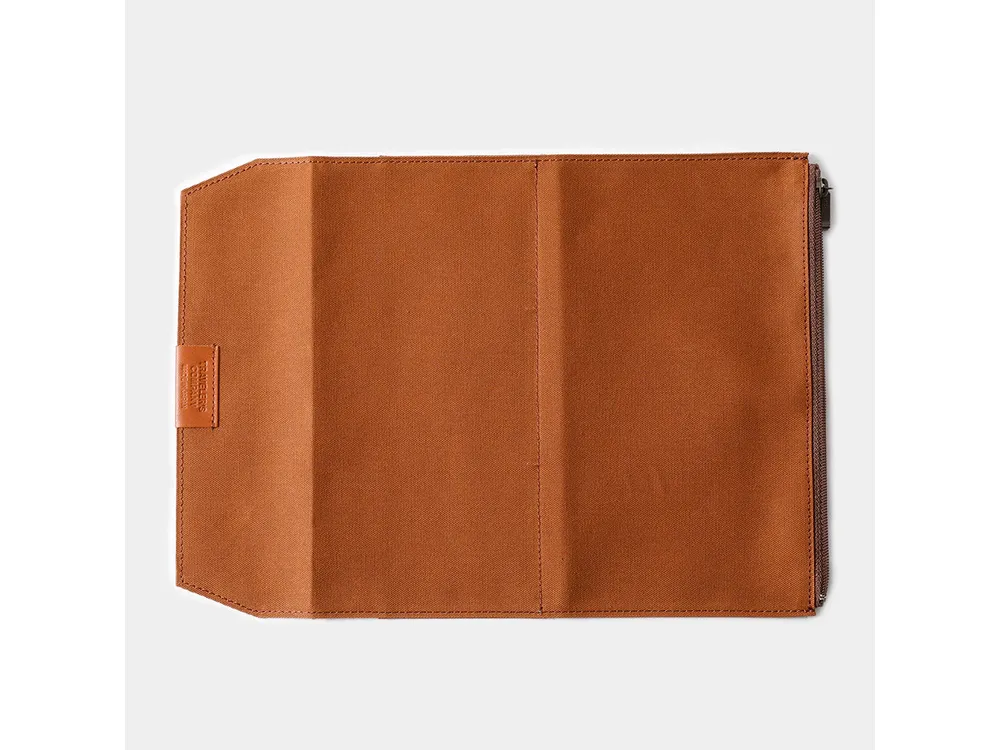 Traveler's Factory Regular Size - Cotton Zipper Case - Brown - Image 3