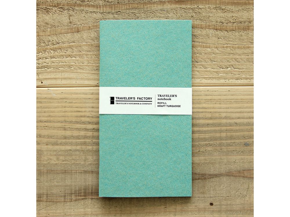 Traveler's Factory Regular Size Refill - Kraft Turquoise
