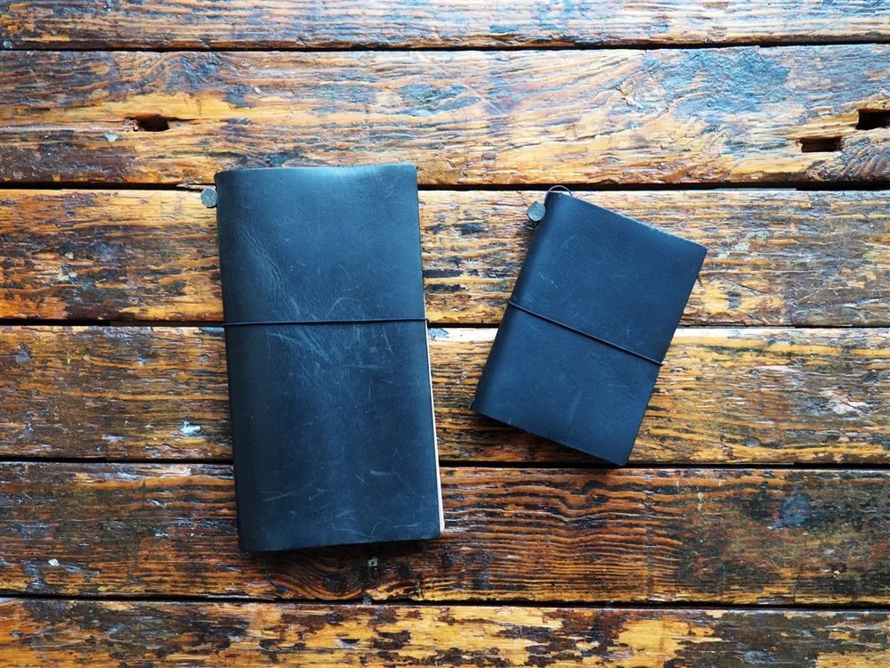 Traveler's Notebook Passport Size - Black Leather - Image 3