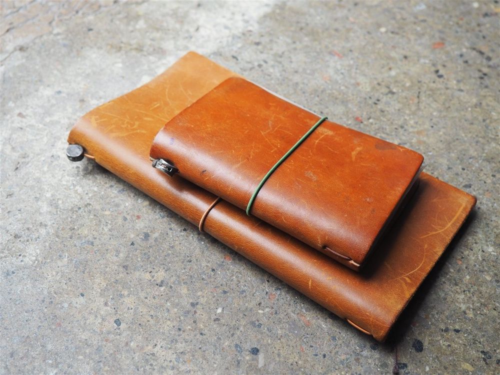Traveler's Notebook Passport Size - Camel Leather - Image 5