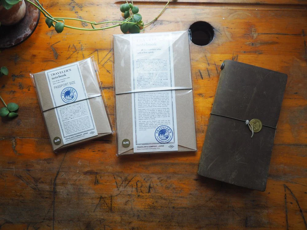 Traveler's Notebook Passport Size - Olive Leather - Image 3