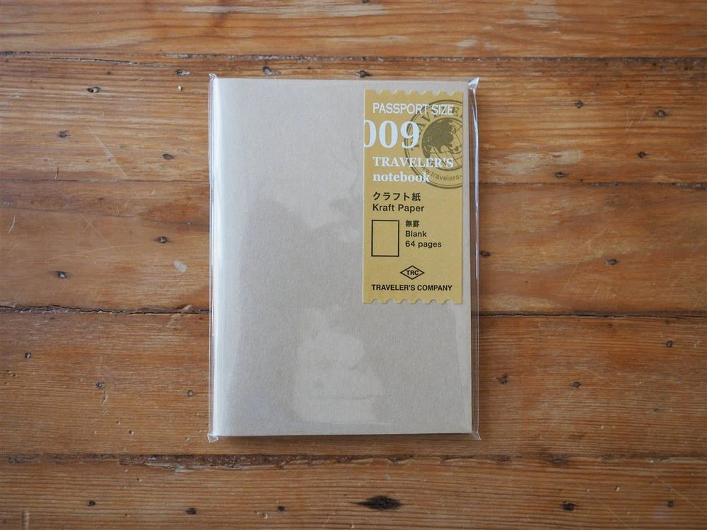 Traveler's Notebook Passport Size Refill - 009 Kraft Paper