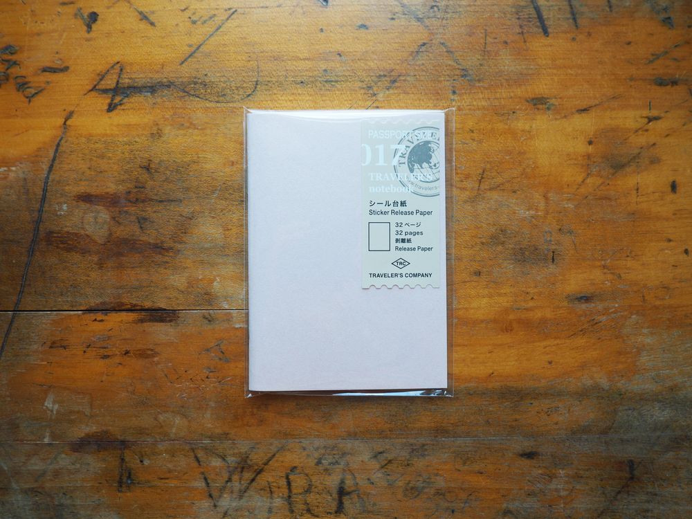 Traveler's Notebook Passport Size Refill - 017 Sticker Release Paper