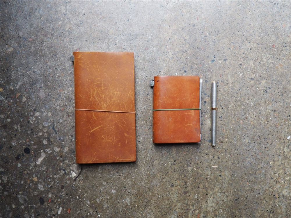 Traveler's Notebook Regular Size - Camel Leather - Image 5