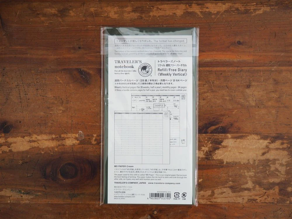 Traveler's Notebook Regular Size Refill - 018 Weekly Planner - Image 2