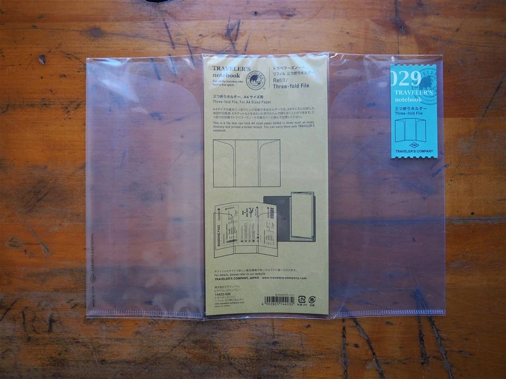 Traveler's Notebook Regular Size Refill - 029 Three-fold File - Image 2