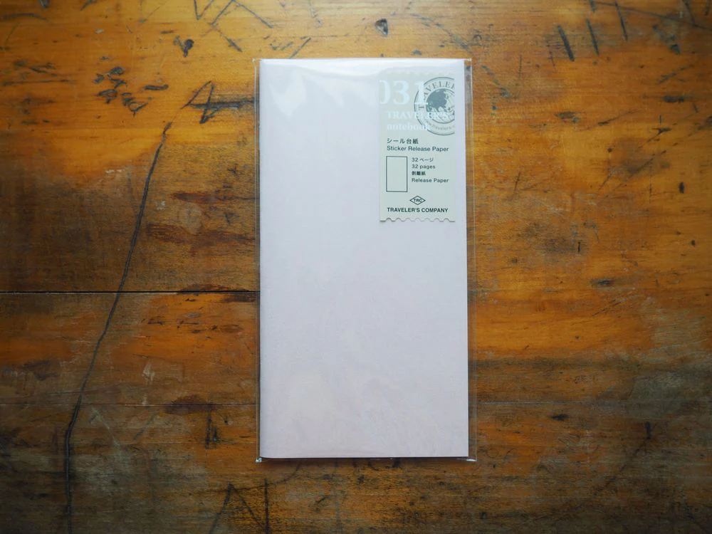 Traveler's Notebook Regular Size Refill - 031 Sticker Release Paper