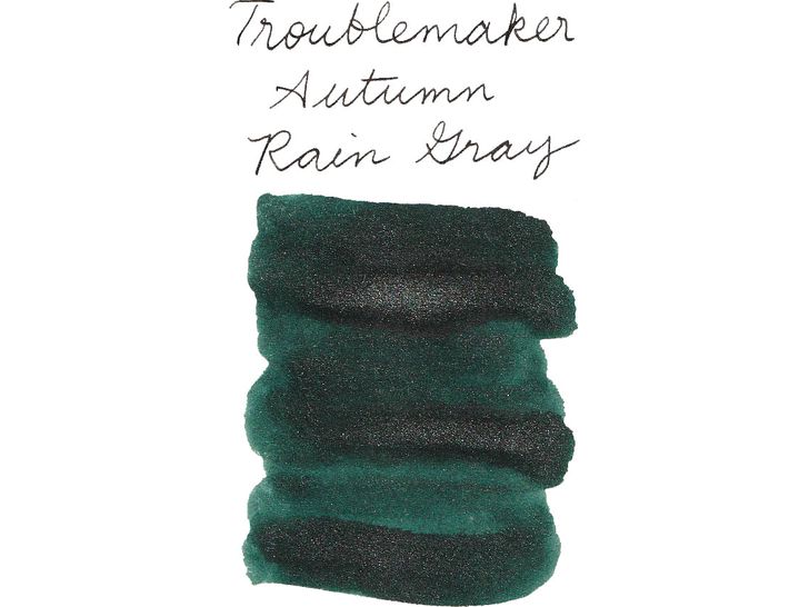 Troublemaker Inks - Fountain Pen Shimmer Ink (60mL) - Autumn Rain Gray - Image 2