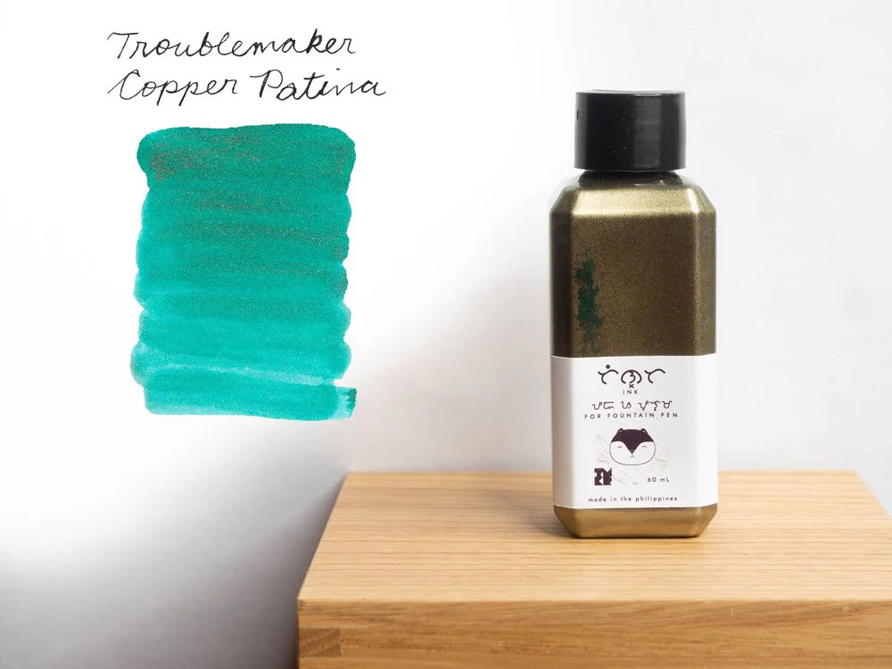 Troublemaker Inks - Fountain Pen Shimmer Ink (60mL) - Copper Patina