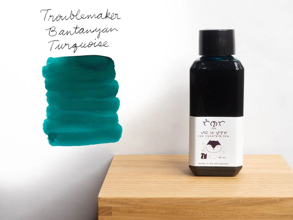 Troublemaker Inks - Fountain Pen Standard Ink (60mL) - Bantayan Turquoise