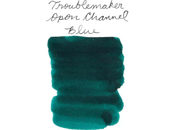 Troublemaker Inks - Fountain Pen Standard Ink (60mL) - Opon Channel Blue - Image 2