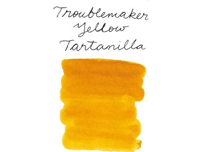 Troublemaker Inks - Fountain Pen Standard Ink (60mL) - Yellow Tartanilla - Image 2