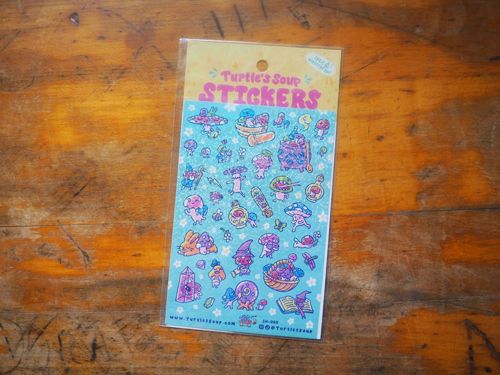 Turtle's Soup - Sticker Sheet - Magic Mushrooms