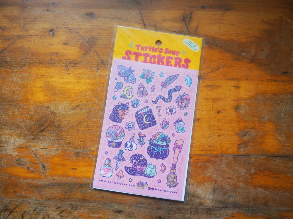 Turtle's Soup - Sticker Sheet - Witch and Sorcery